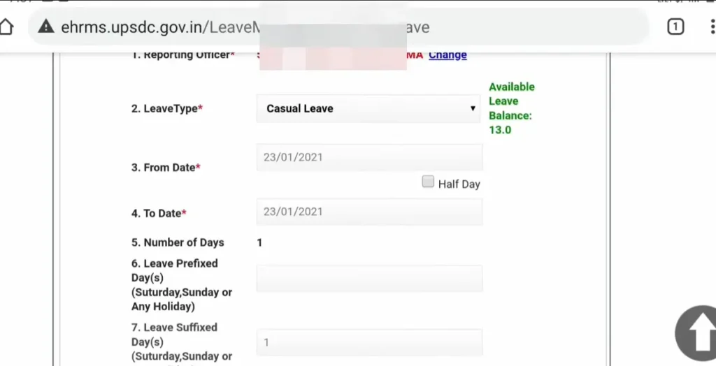 How to Apply Leave on Manav Sampada