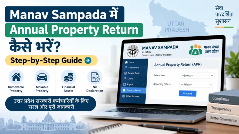 How to fill Annual Property Return in Manav Sampada?
